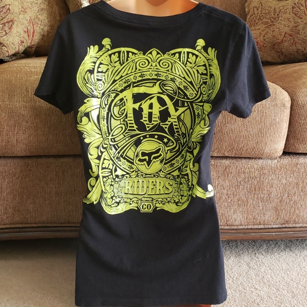 FOX Riders Co. Black tee! Hott! - Picture 3 of 4